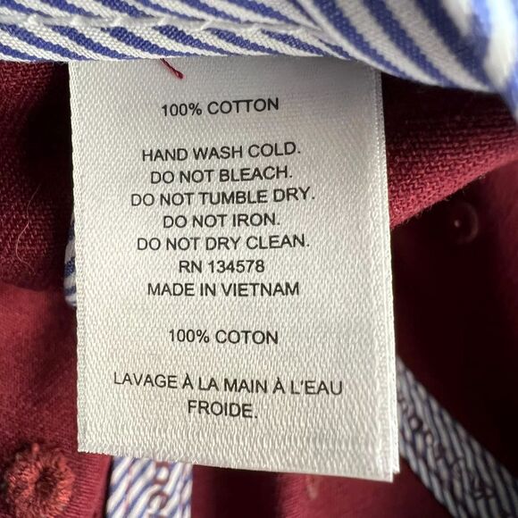 VINEYARD VINES Hat Adjustable Red Burgundy Whale Logo Strap Back Dad Hat Preppy - Picture 7 of 7